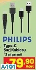 PHİLİPS TYPE-C ŞARJ KABLOSU